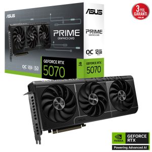 Asus Prime GeForce RTX 5070 OC Edition 12GB GDDR7 192 Bit DLSS 4 Ekran Kartı