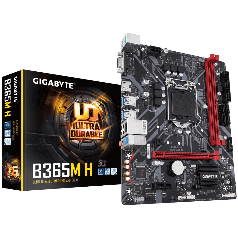 Gigabyte b365m h как подключить